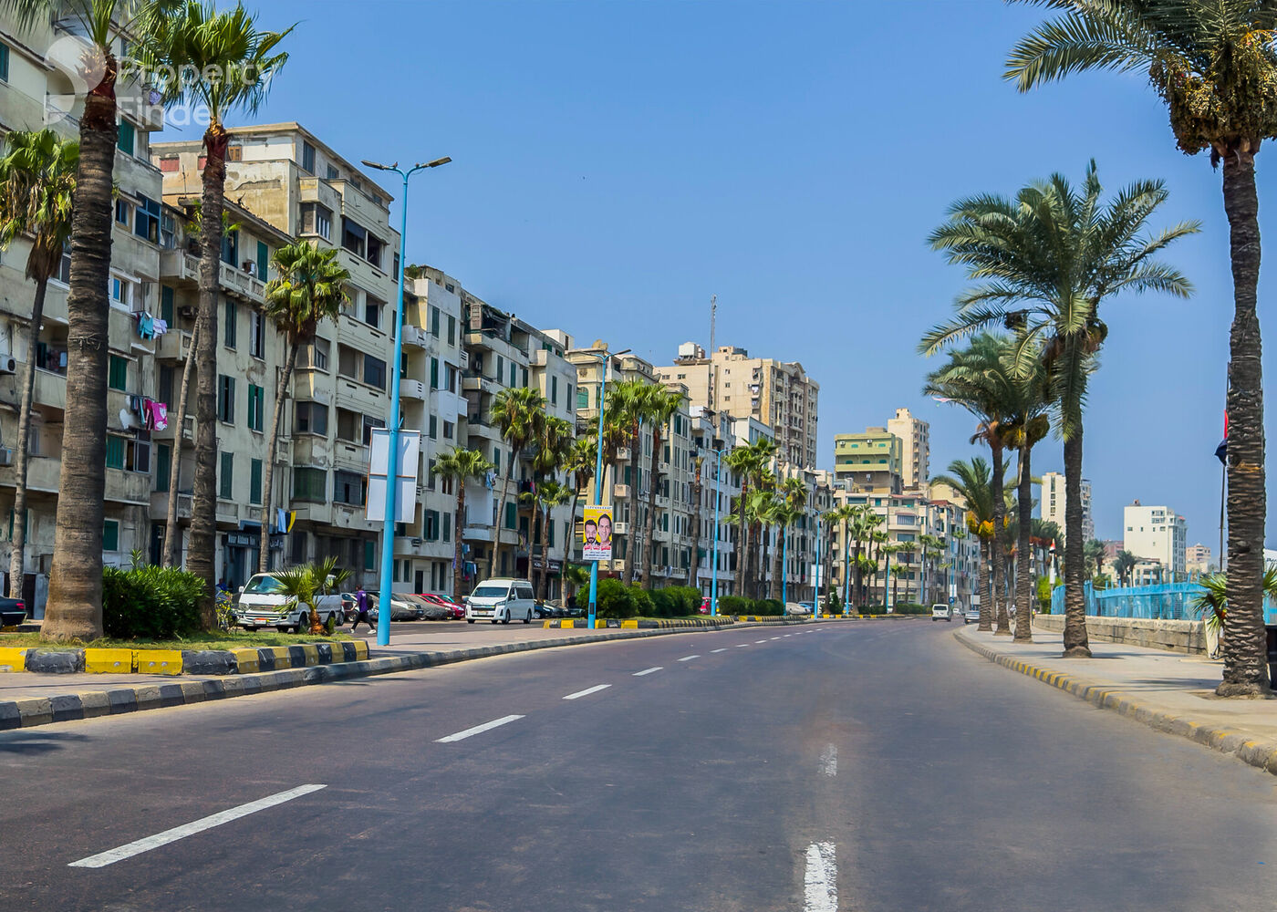صورة لافتة لـ حي الجمرك